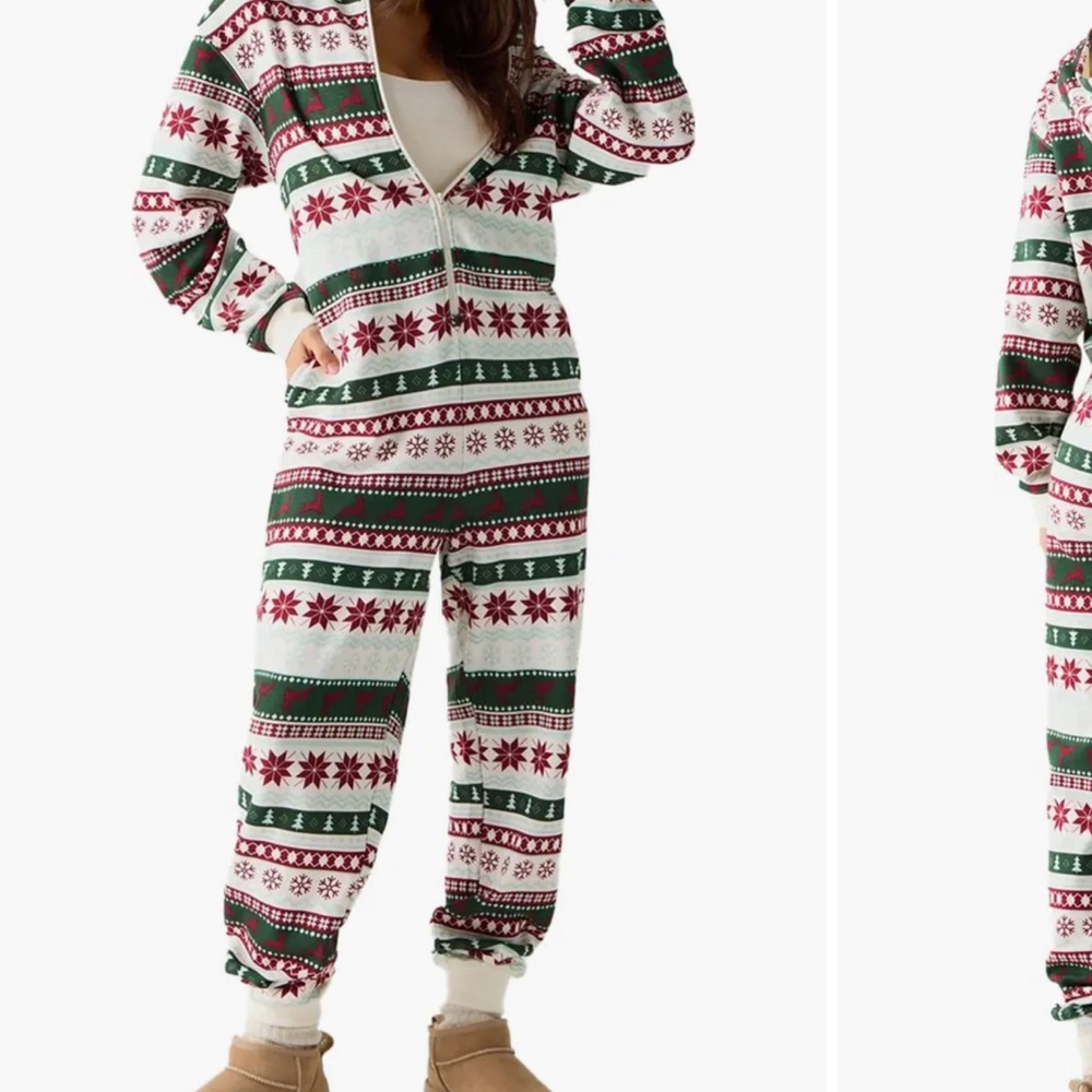 Festive Red and Green Holiday Onesie